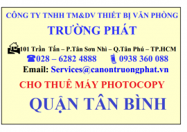 Cho thuê máy Photocopy tại Quận Tân Bình